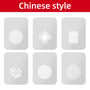 AMBITFUL AL-16 Focalize Conical Snoots Light Shadow Template Modeling Piece with Chinese Modern Window Pastoral Style