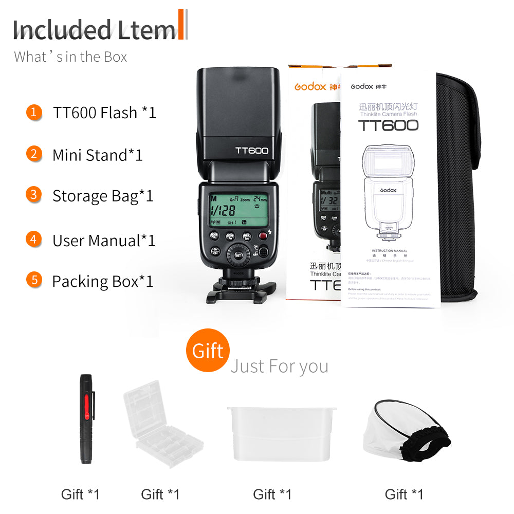 Godox TT600 Camera Flash Speedlite Instruction Manual