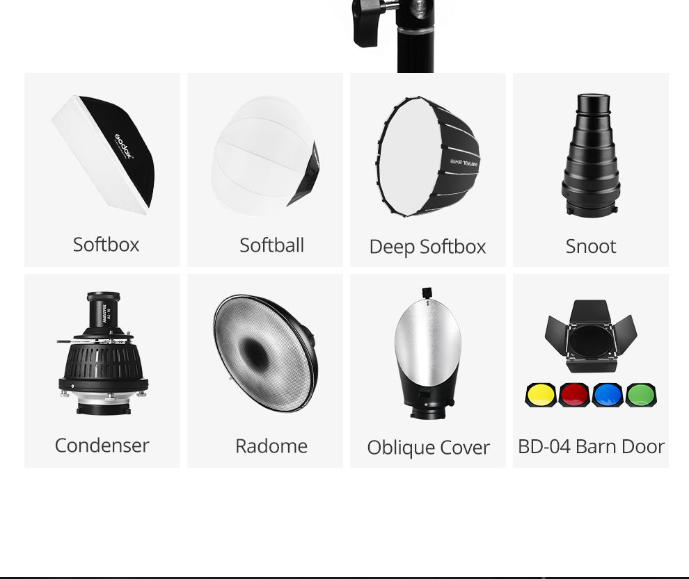 AMBITFUL EF200 COB 200W LED Video Light 5600K LED Continuous Lighting ,CRI 95+,TLCI 97+,Built-in APP ,79000lux@ 1m, Bowens Mount