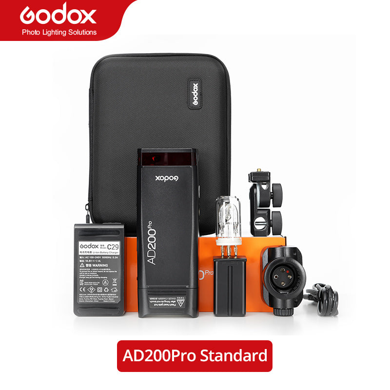Godox AD200Pro TTL 1/8000 HSS with Built-in 2.4G Wireless X System Outdoor  Flash Light with 2900mAh Lithimu Battery