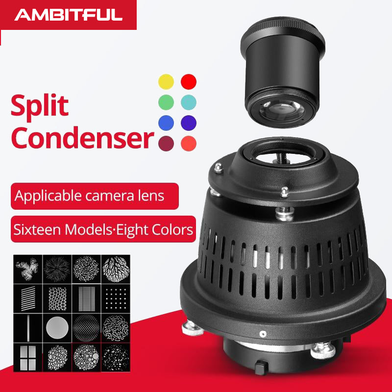 Ambitful AL-16 PRO Bowens Mount Split Focalize Conical Snoot Optical Condenser Art Special Effects Shaped Beam Light Cylinder (mount Only) I.1362595259 Ambitful AL-16 PRO Bowens Mount Split Focalize Conical Snoot Optical Condenser Art Special Effects Shaped Beam Light Cylinder (mount Only) I.1362595259