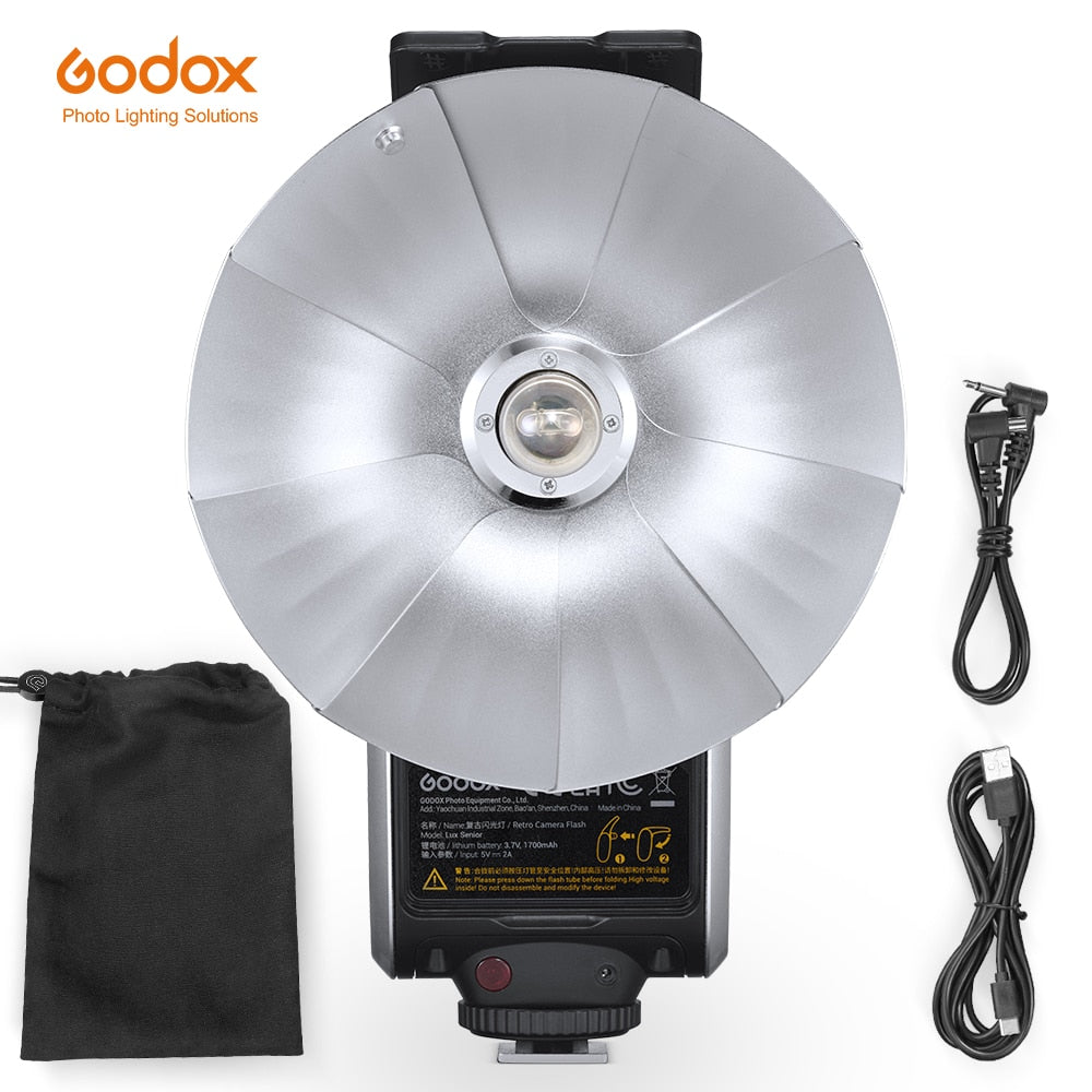 Godox GN14 Lux Senior Retro Camera Flash Light 7 Levels Speedlite