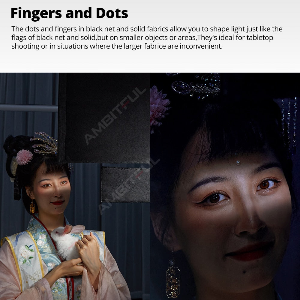 Godox SF4560 SF6090 Scrim Flag Kit Portable Frame Diffuser Reflector Soft Light-blocking Light-reducing for Studio Photography