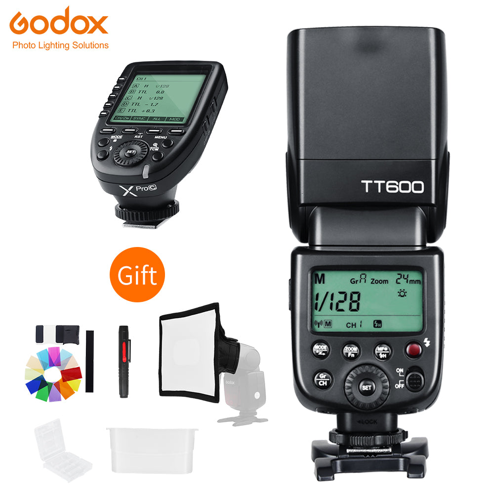 Godox TT600 2.4G Wireless GN60 Master/Slave Camera Flash Speedlite with Xpro Trigger for Canon Nikon Sony Pentax Olympus Fuji