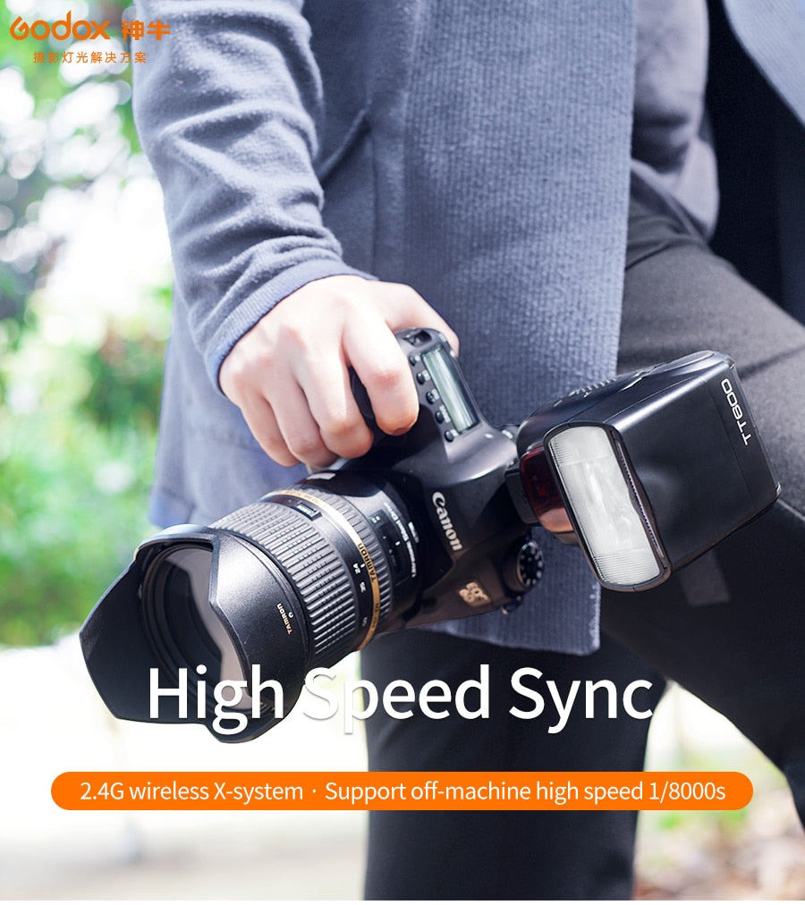 Wireless Camera Flash Speedlite Godox TT600 2.4G + X1T-C/N/F
