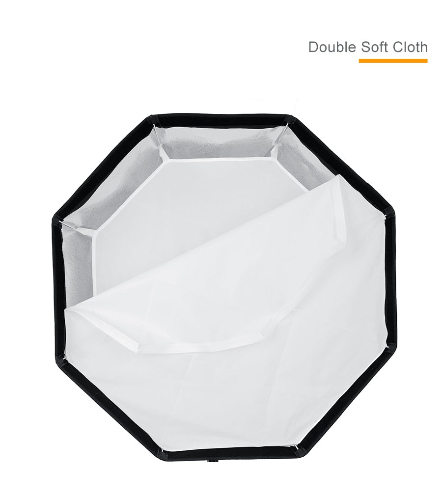 Godox 80cm Portable Octagonal Umbrella Softbox SB-UE 80cm 31.5in with Honeycomb Grid Bowens Mount Studio Flash Softbox