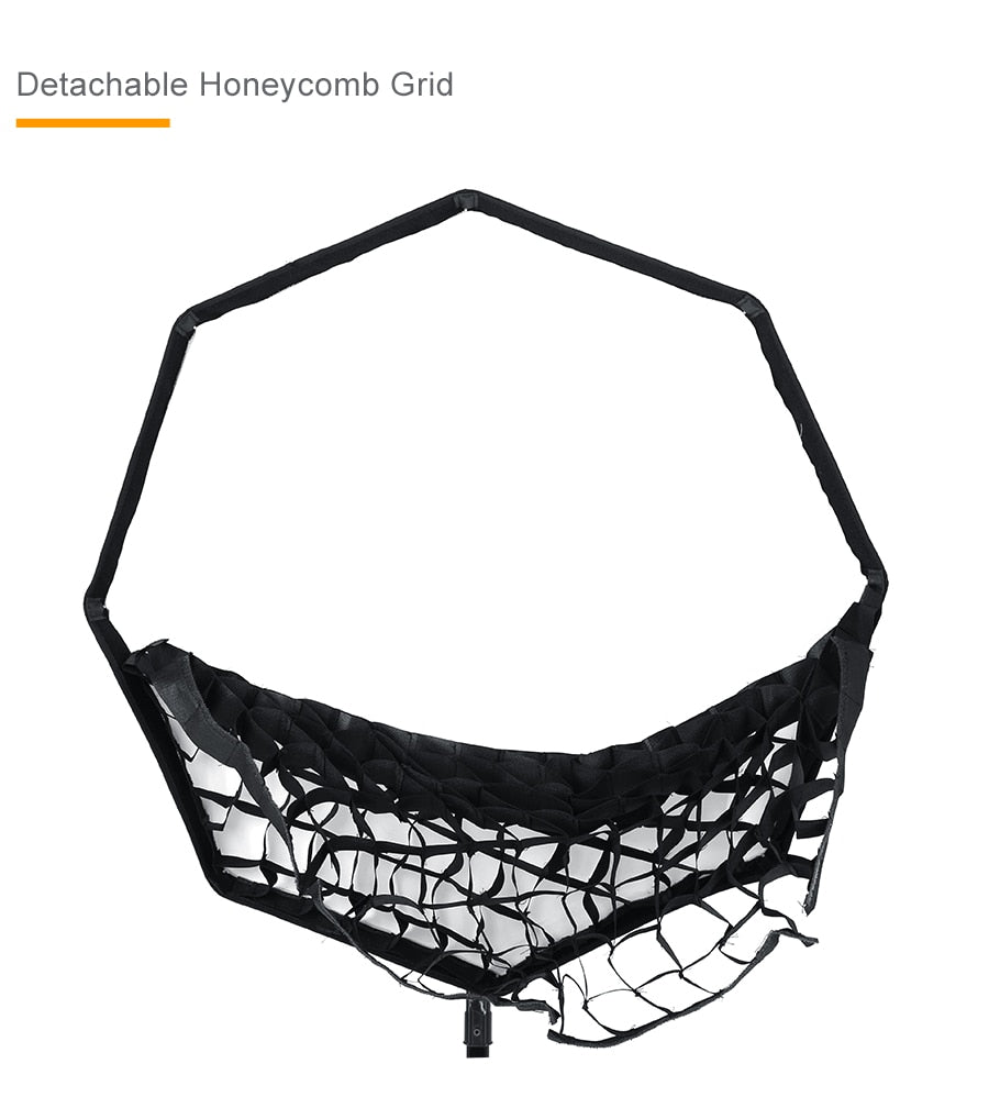Godox 80cm Portable Octagonal Umbrella Softbox SB-UE 80cm 31.5in with Honeycomb Grid Bowens Mount Studio Flash Softbox