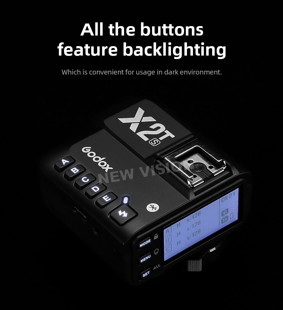 Godox X2 X2T-C X2T-N X2T-S X2T-F X2T-O X2T-P TTL 1/8000s HSS Wireless Flash Trigger for Canon Nikon Sony Fuji Olympus Pentax