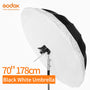 Godox 70 inch 178cm Black White Reflective Umbrella Studio Lighting Light Umbrella with Large Diffuser Cover