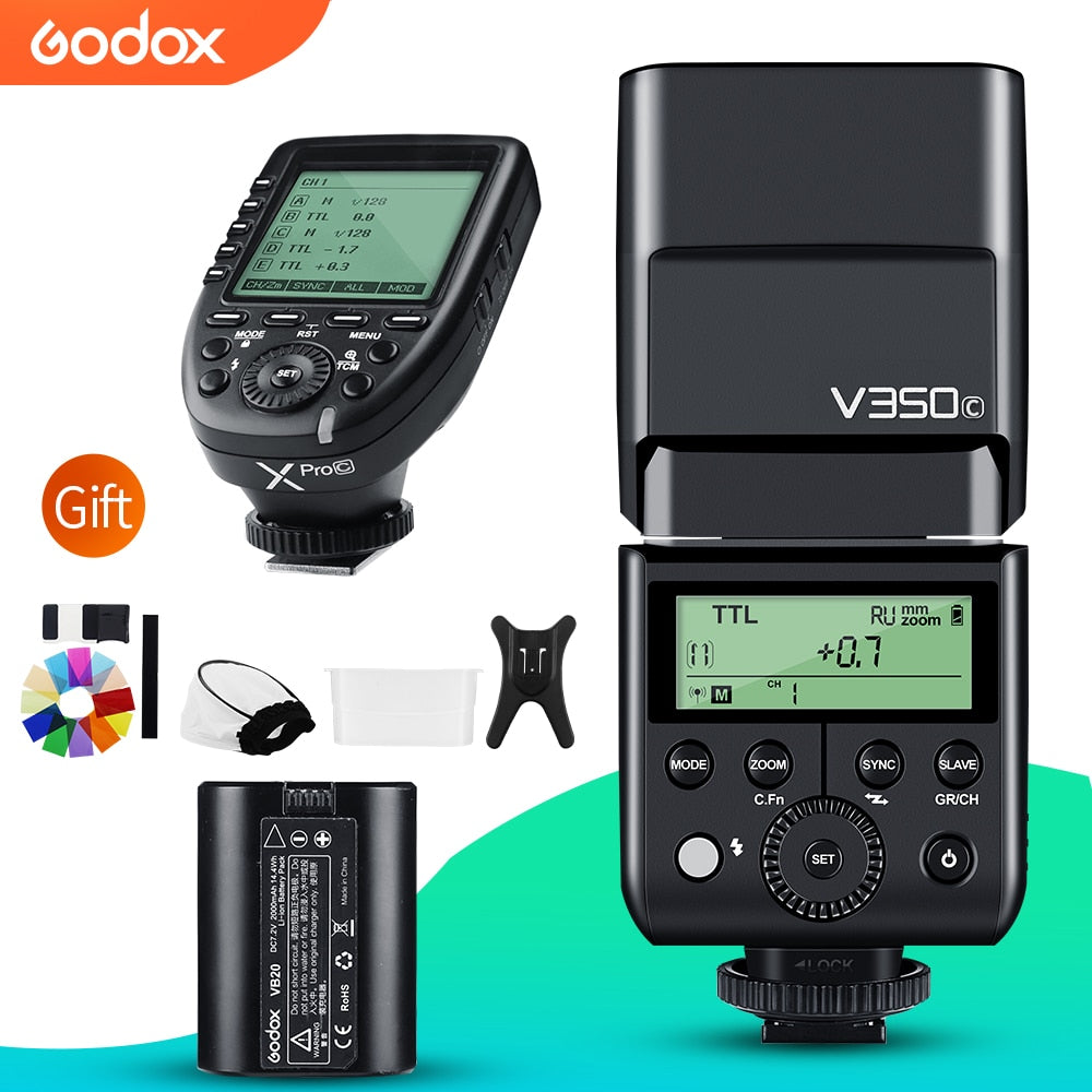 Godox V1 Flash Speedlight V1C V1N V1S V1F V1O V1P TTL HSS Round Head Camera  Speedlite for Canon Nikon Sony Fuji Olympus Pentax