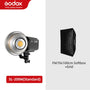 Godox SL-200W SL200W 5600K White Version LCD Panel Continuous LED Video Light + 70x100cm softbox + 2.8m Light Stand + Barn Door
