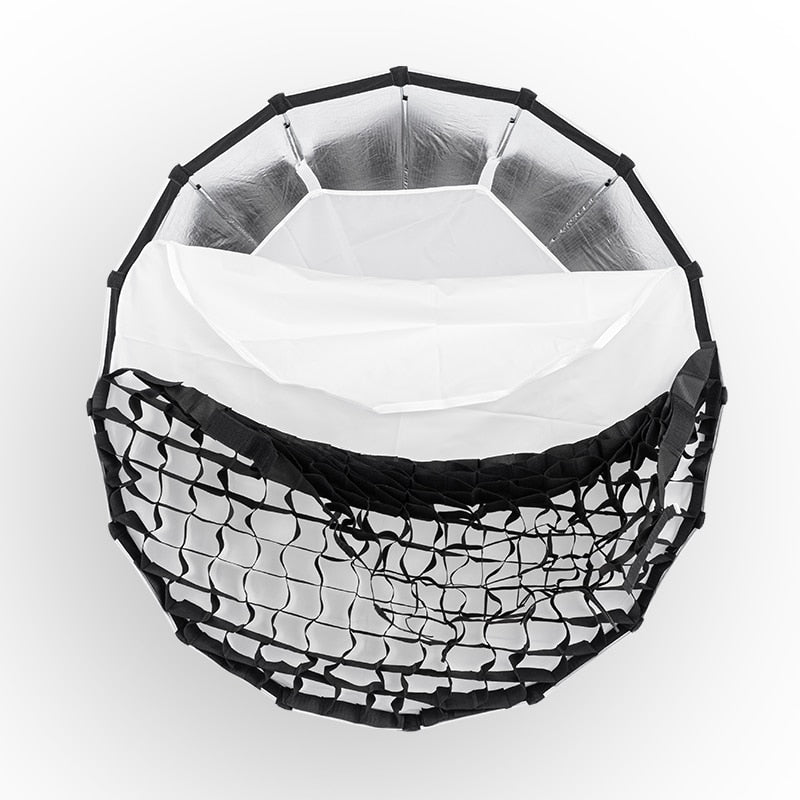 AMBITFUL QD-P70 70CM QD-P90 90CM QD-P120 120CM Quickly Release Parabolic Deep Softbox Grid for Bowens Elincrhom Profoto Mount