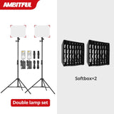 AMBITFUL LEDP60C Ultra-thin 60W 3200-5600k LED Lamp Video Light Panel Lamp for Video Beauty Tiktok Youtube Live