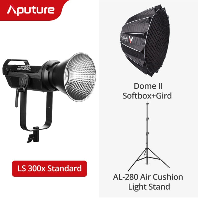 Aputure LS 300X Bi-Color 2700K-6500K tunable White Point Bowens mount V-mount plante compatible with Sidus Link App