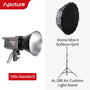Aputure Amaran 100X 200X Bi-Color LED Video Light 2700-6500K 100W Bluetooth App Control 9 Lighting Effects Ultra Silent Fan