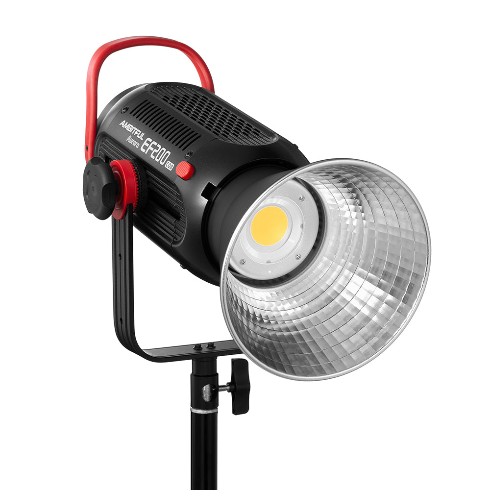 AMBITFUL EF200 COB 200W LED Video Light 5600K LED Continuous Lighting ,CRI 95+,TLCI 97+,Built-in APP ,79000lux@ 1m, Bowens Mount
