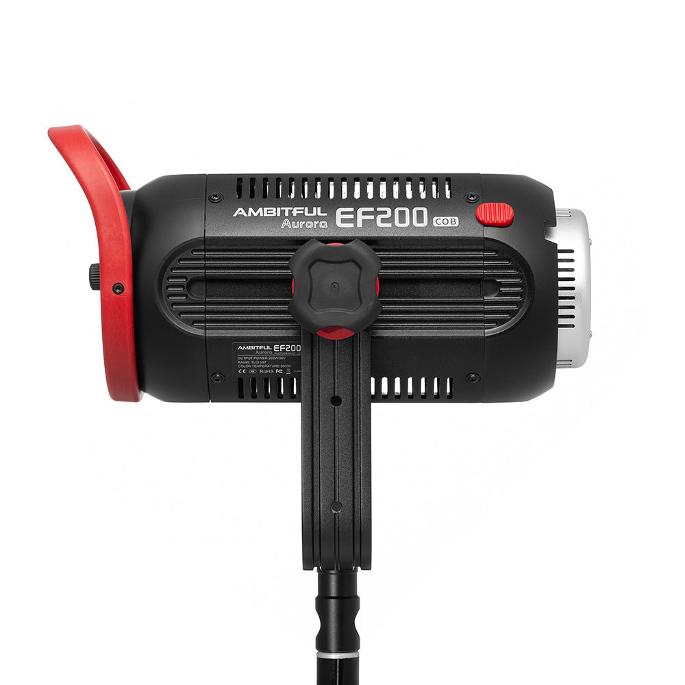 AMBITFUL EF200 COB 200W LED Video Light 5600K LED Continuous Lighting ,CRI 95+,TLCI 97+,Built-in APP ,79000lux@ 1m, Bowens Mount