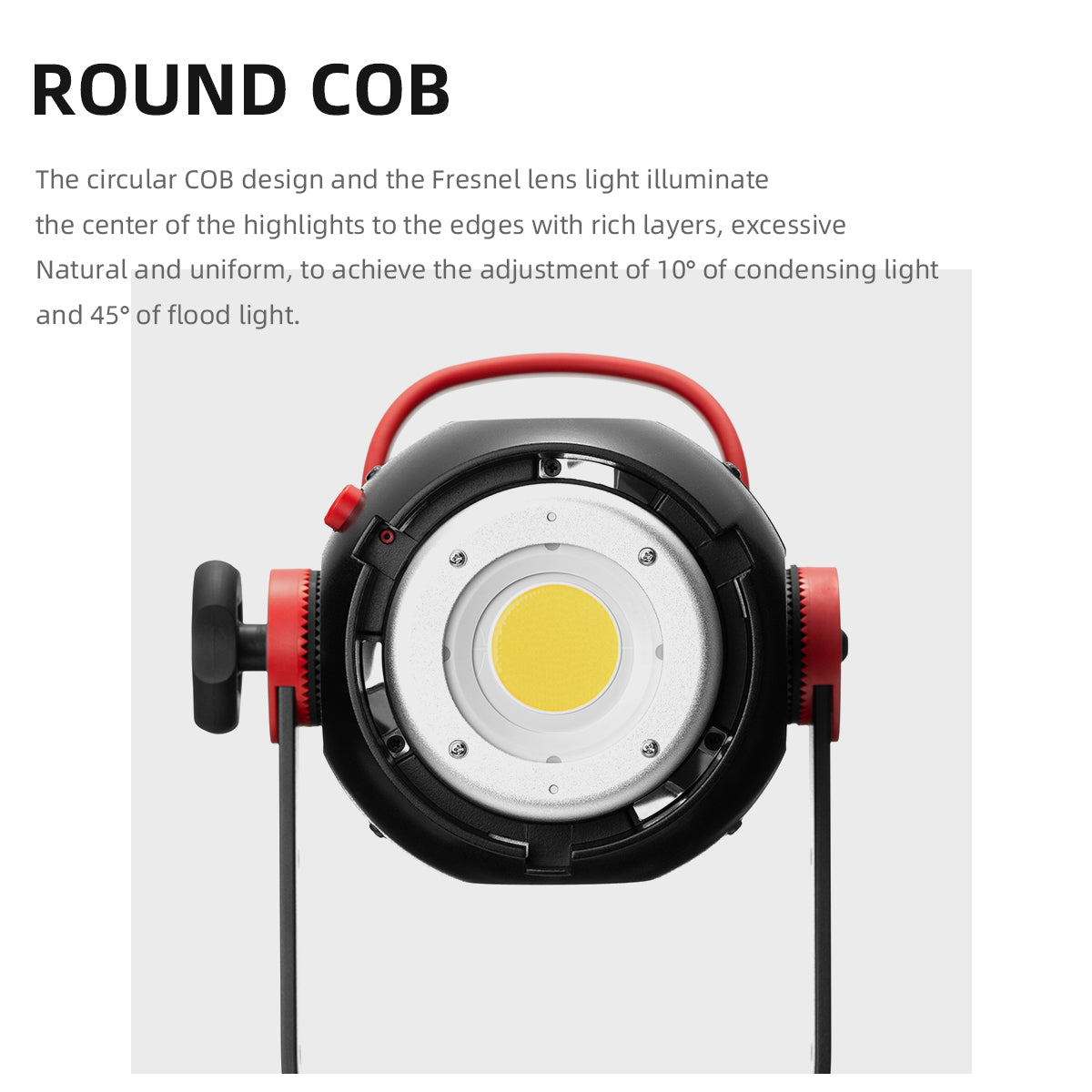 AMBITFUL EF200 COB 200W LED Video Light 5600K LED Continuous Lighting ,CRI 95+,TLCI 97+,Built-in APP ,79000lux@ 1m, Bowens Mount