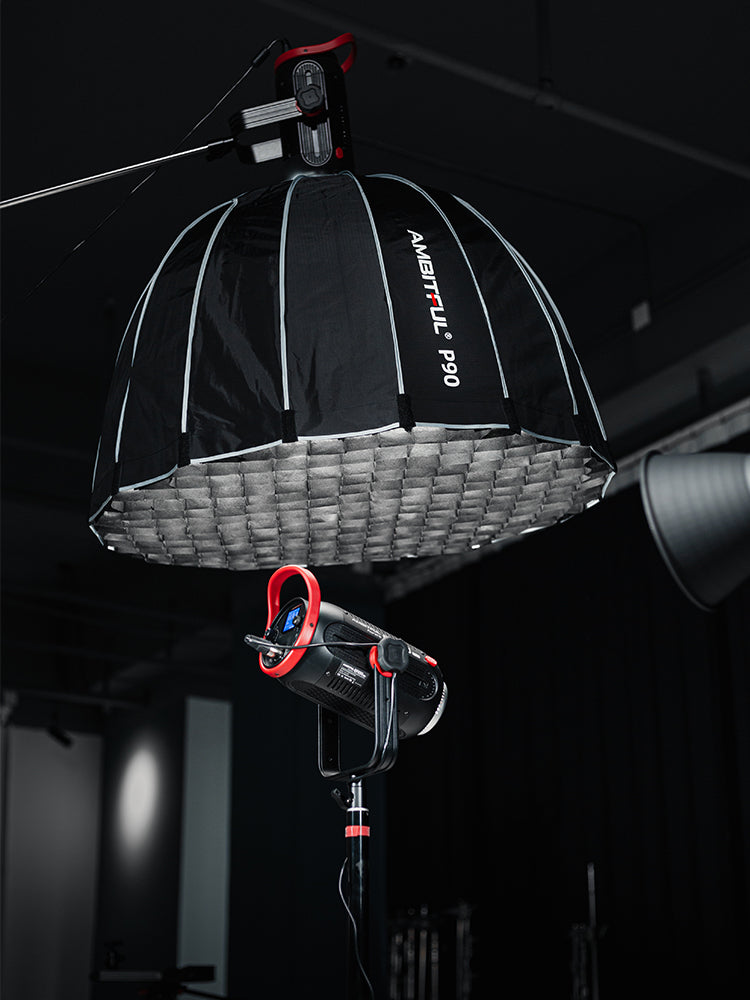 AMBITFUL EF200 COB 200W LED Video Light 5600K LED Continuous Lighting ,CRI 95+,TLCI 97+,Built-in APP ,79000lux@ 1m, Bowens Mount