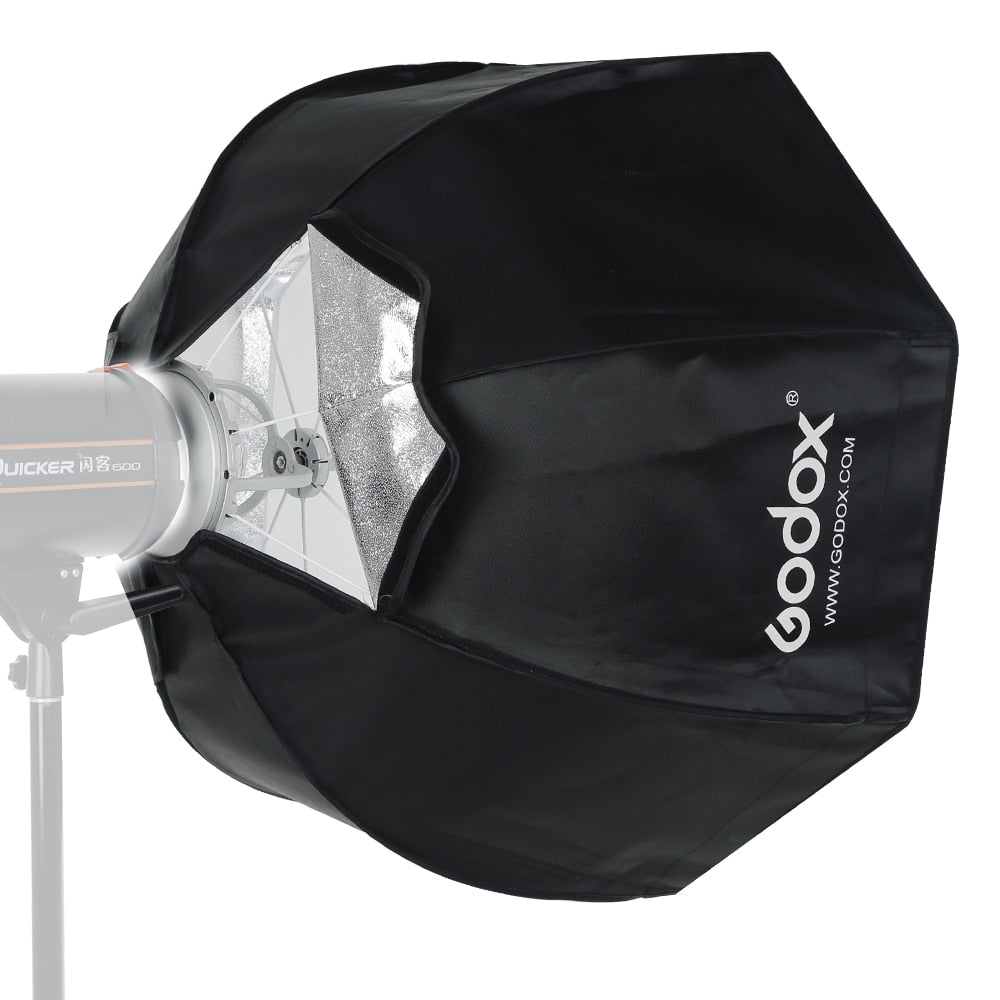 Godox 80cm Portable Octagonal Umbrella Softbox SB-UE 80cm 31.5in with Honeycomb Grid Bowens Mount Studio Flash Softbox