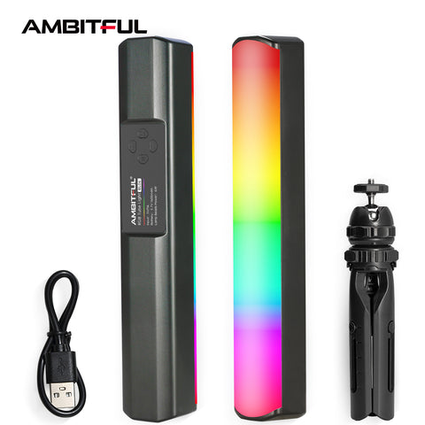 AMBITFUL BL-06 RGB Pavo Tube Light LED Video Light Full Color Photography Light Handheld Light Stick for Photos Video Movie Vlog