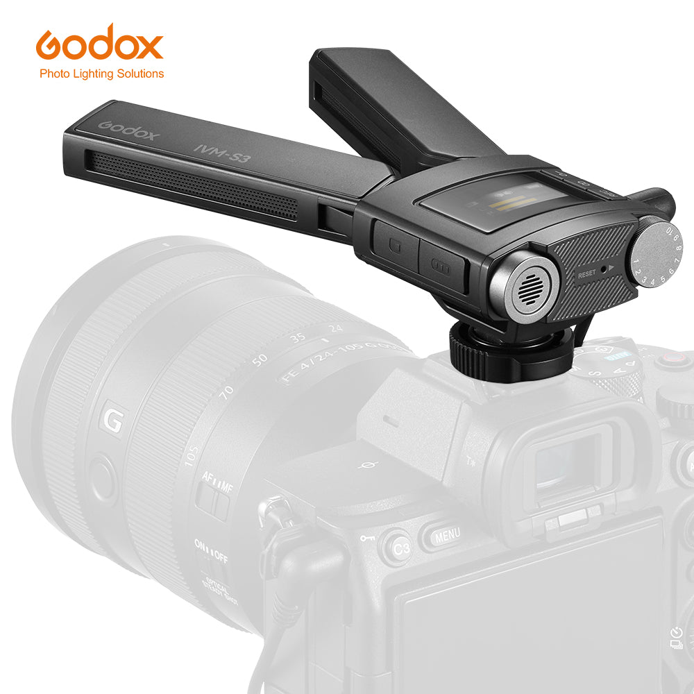 GODOX IVM-S3 Machine-top gun type lithium battery Microphone for DSLR phonesLive outdoors Capacitive microphone