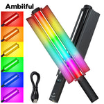 Ambitful RSL-01 RGB luz de palo de mano 2500K-9000K barra de luz LED efectos de iluminación 2600mAh batería lámpara de tubo de mano