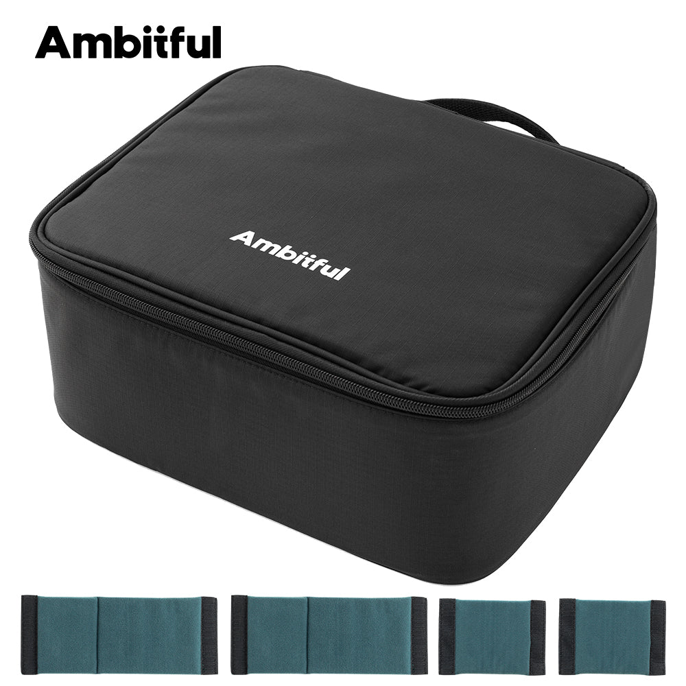 Ambitful Zoom P7 bolsa de almacenamiento de fotografía multifuncional para luces de cámara, luz LED, bolsa de almacenamiento con gatillo de Flash para Dron