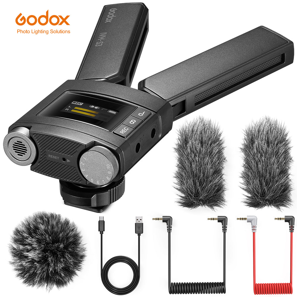 GODOX IVM-S3 Machine-top gun type lithium battery Microphone for DSLR phonesLive outdoors Capacitive microphone