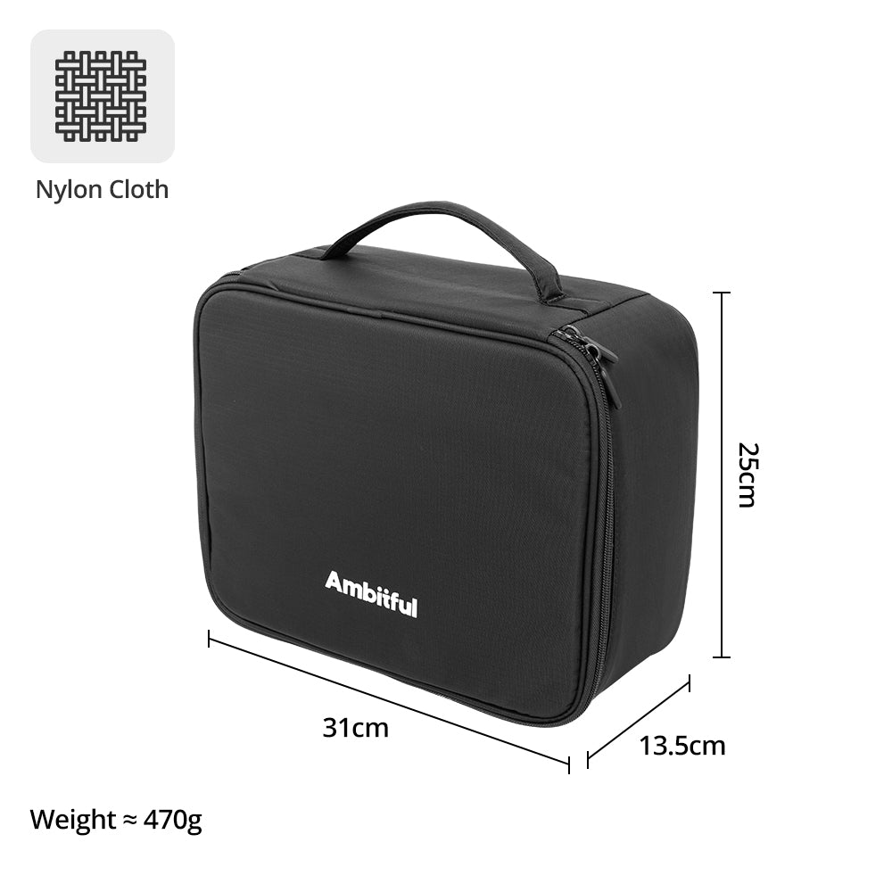 Ambitful Zoom P7 bolsa de almacenamiento de fotografía multifuncional para luces de cámara, luz LED, bolsa de almacenamiento con gatillo de Flash para Dron