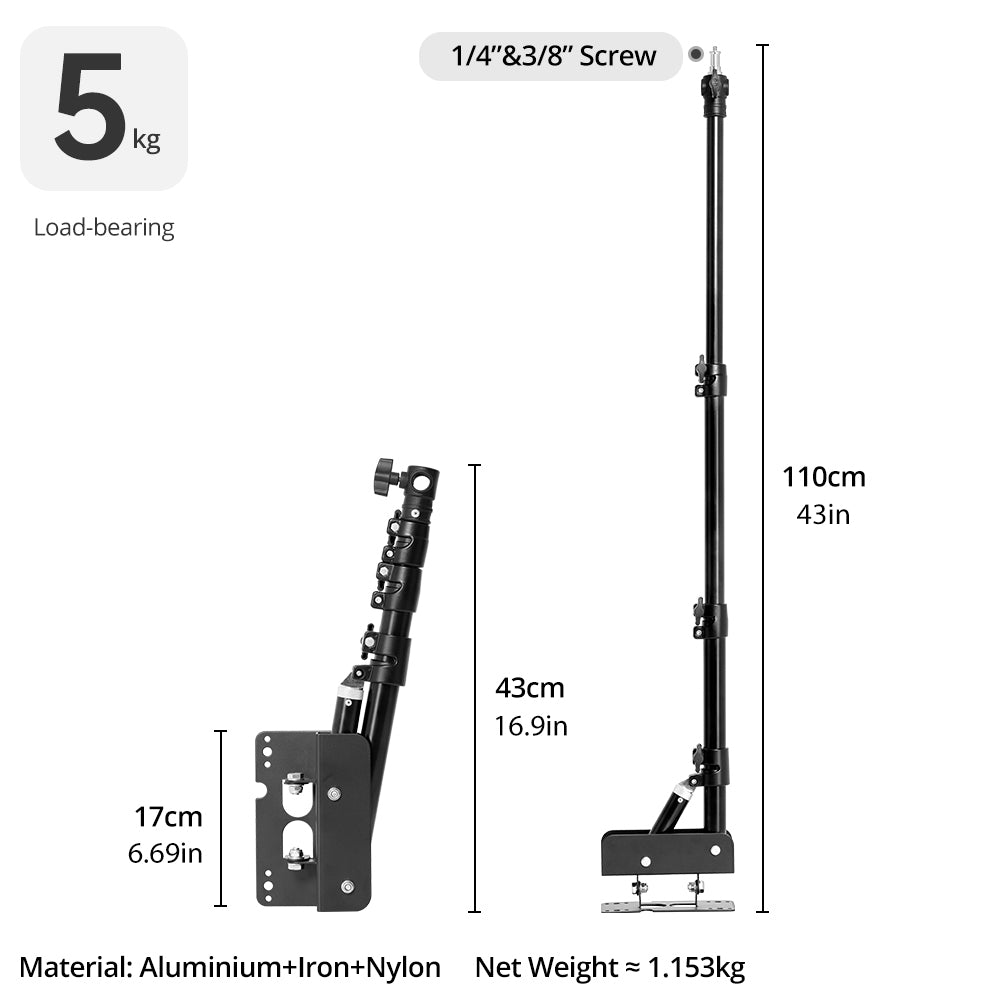 Ambitful Ring Light Wall Mount Bracket