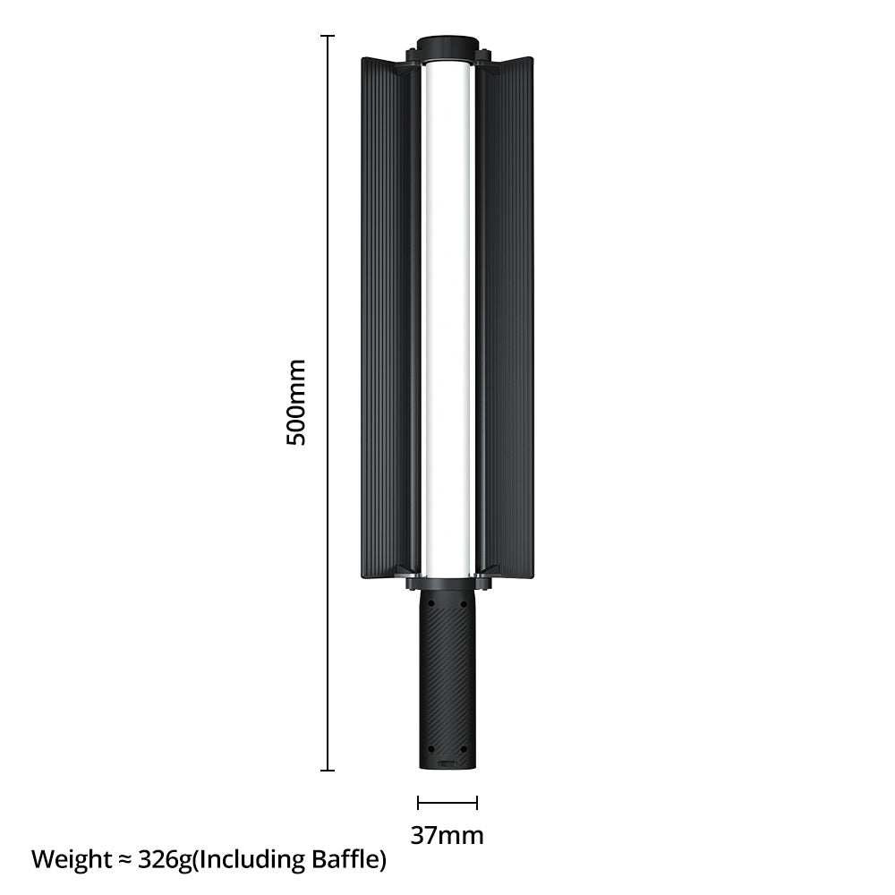 Ambitful RSL-01 RGB luz de palo de mano 2500K-9000K barra de luz LED efectos de iluminación 2600mAh batería lámpara de tubo de mano