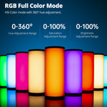Mbitful K6 Mini tubo de luz RGB, palo de fotografía led de mano, lámpara de relleno de vídeo magnética 2500-9000K para Vlog Youtube