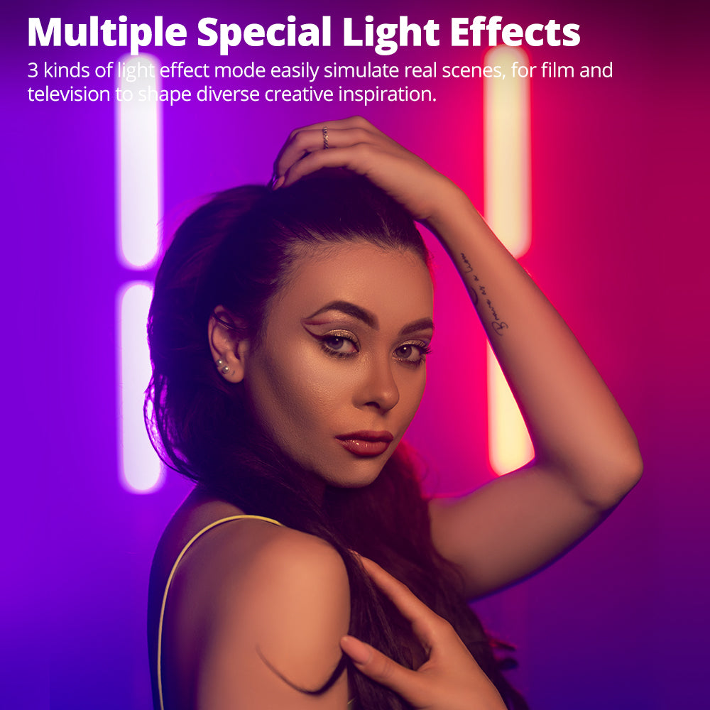 AMBITFUL BL-06 RGB Pavo Tube Light LED Video Light Full Color Photography Light Handheld Light Stick for Photos Video Movie Vlog