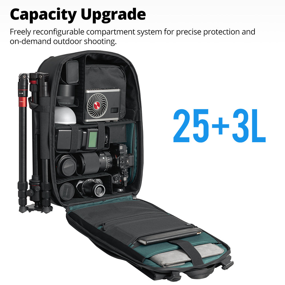 Ambitful OM-28 Large Camera Backpack Bag