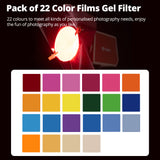 Ambitful 25 * 25 cm Geles de iluminación CTO Luces fotográficas Filtros de gel Hojas de luz de corrección de color transparente para linterna estroboscópica
