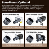 Ambitful AL20 focaliza cónico Snoot condensador óptico arte forma especial haz con para Mini Bowens Godox Yongnuo Zhiyun montaje