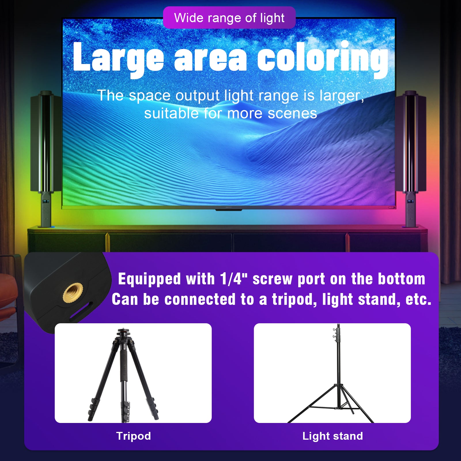 Ambitful RSL-01 RGB luz de palo de mano 2500K-9000K barra de luz LED efectos de iluminación 2600mAh batería lámpara de tubo de mano