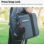 NUEVO AMBITFUL Bolsa para lentes de cámara Bolsa con cordón con tamaño S M L XL para Canon Sony Nikon DSLR Estuche para lentes de cámara con gancho