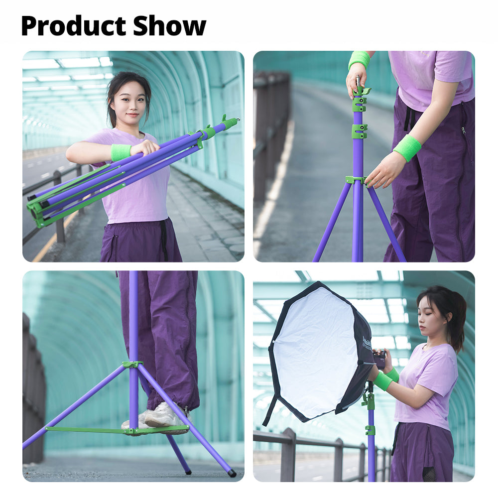 Ambitful GM280P Adjustable Aluminum Alloy Light Stand for Photography