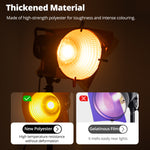 Ambitful 25 * 25 cm Geles de iluminación CTO Luces fotográficas Filtros de gel Hojas de luz de corrección de color transparente para linterna estroboscópica