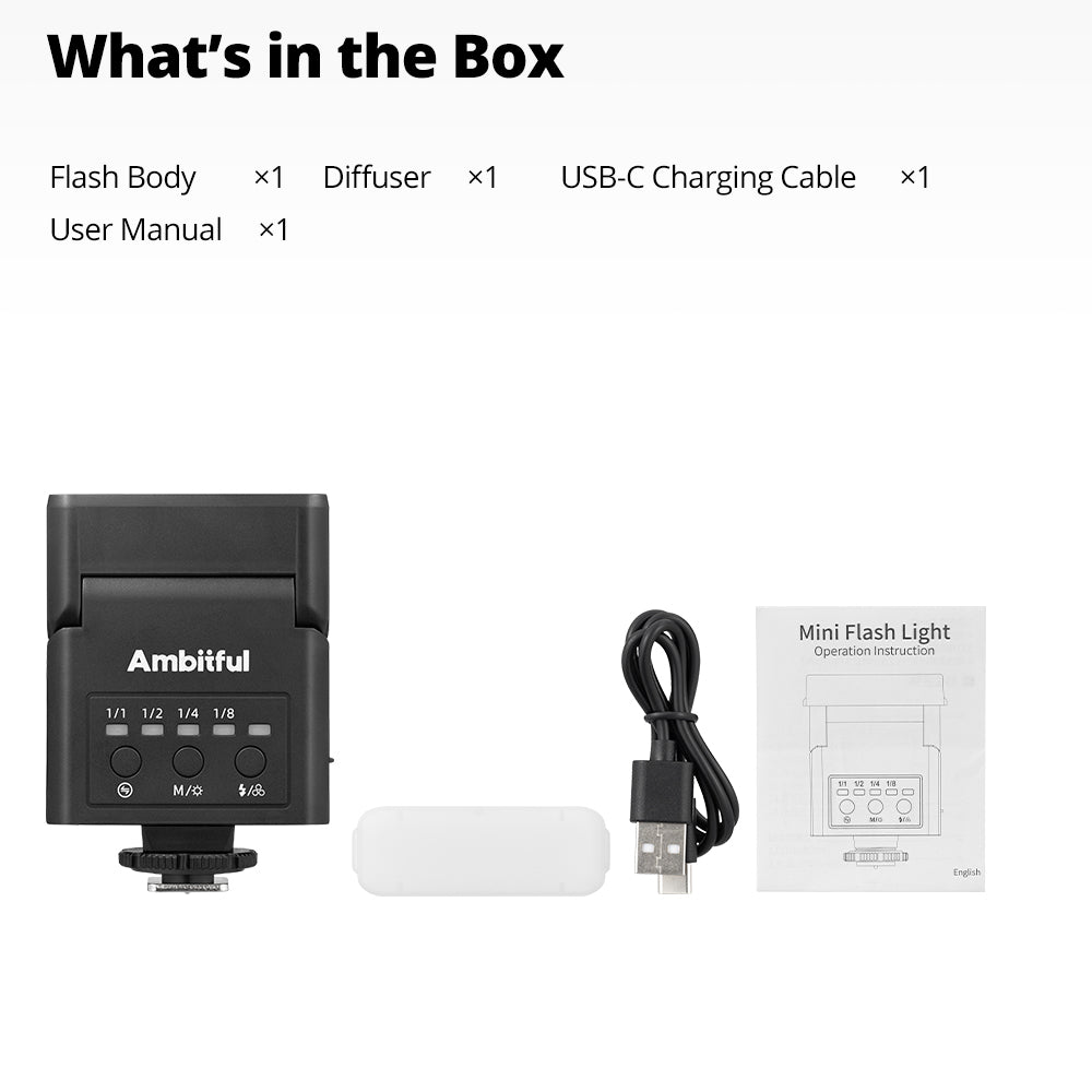 Ambitful AF10 Mini Camera Flash