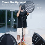 Ambitful FS Series FS40cm 60cm 80cm Softbox octagonal de configuración rápida soporte Bowens para Godox Aputure Sokani Studio luz de vídeo LED