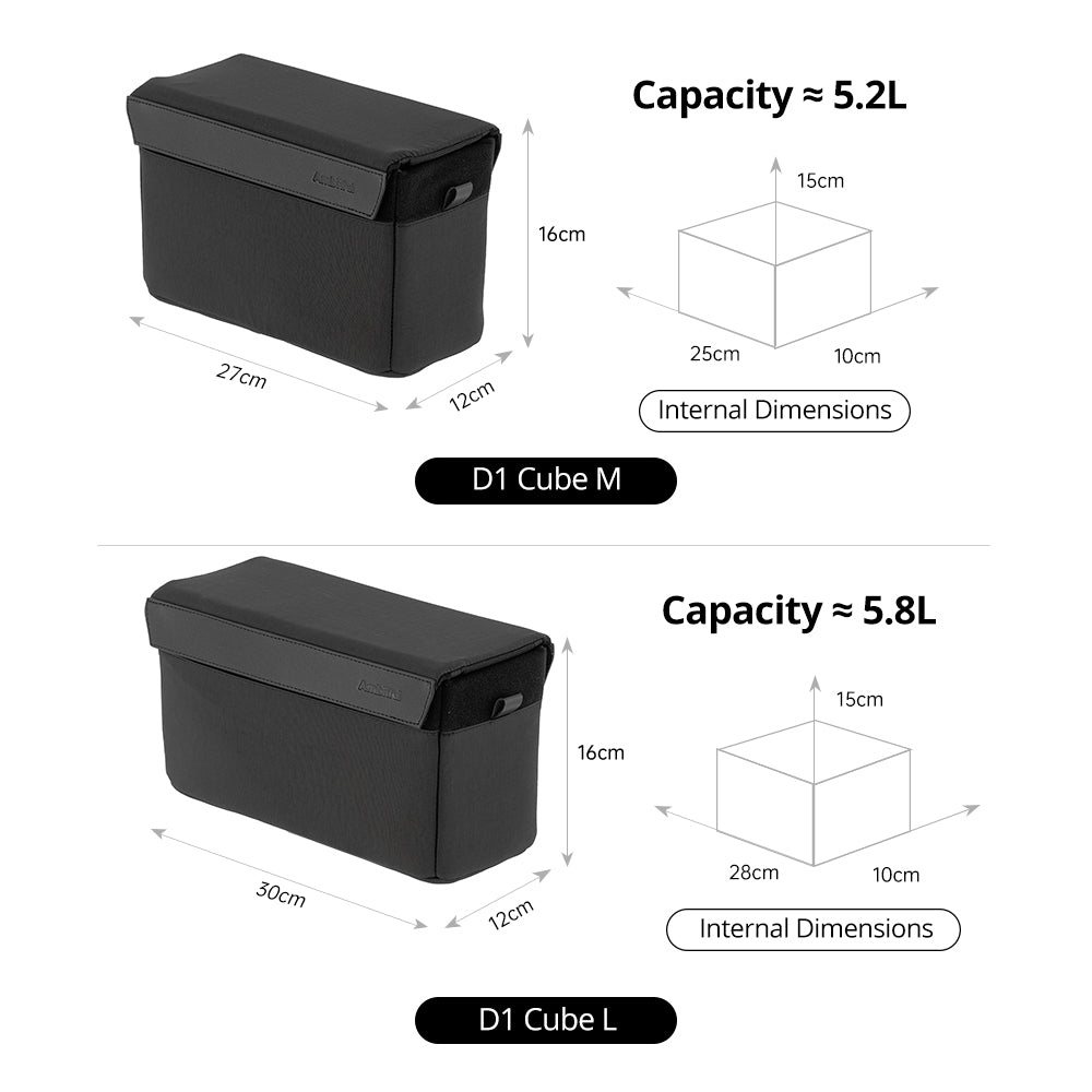 Ambitful D1 Cube Camera Bag Insert
