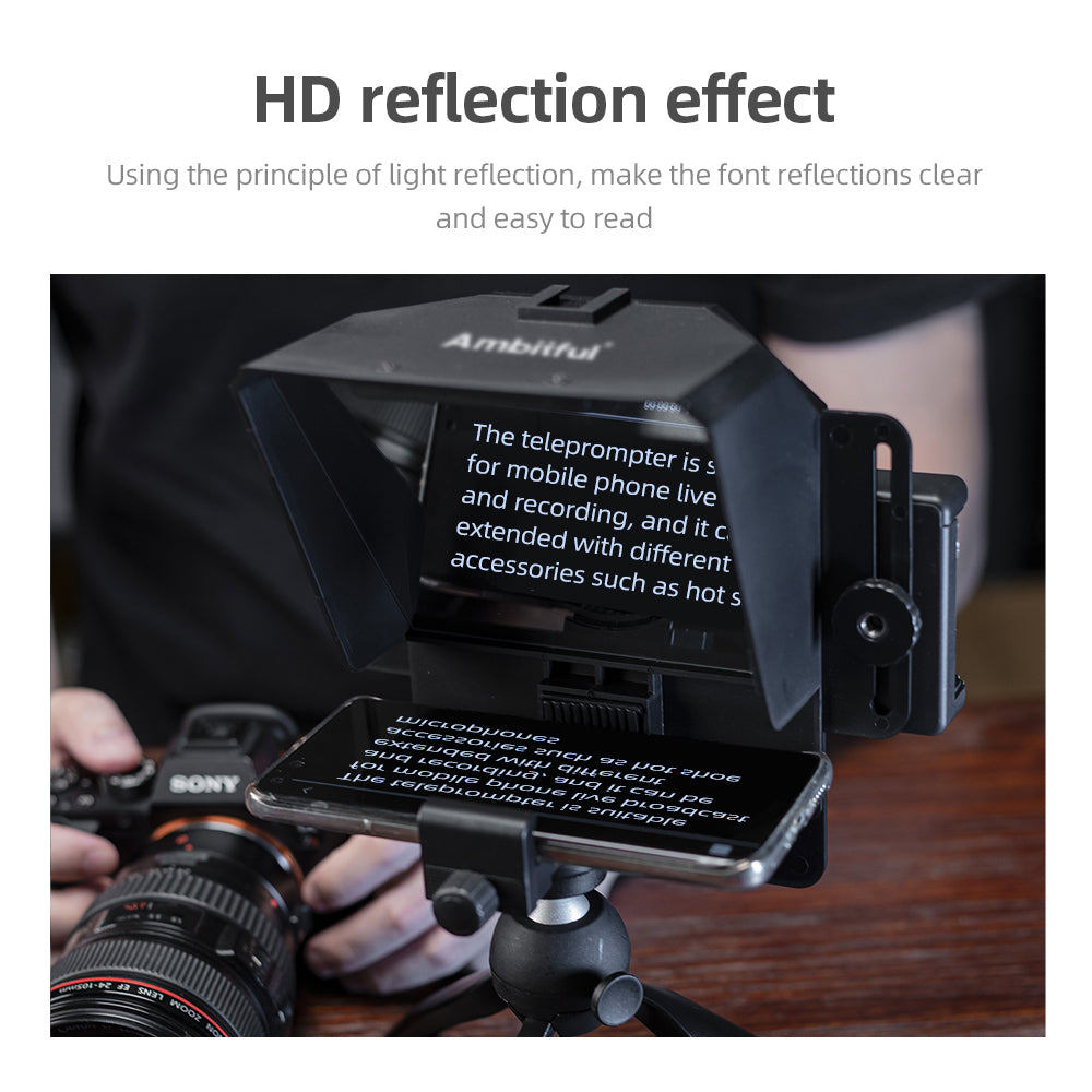 Ambitful T1 Portable Teleprompter Kit