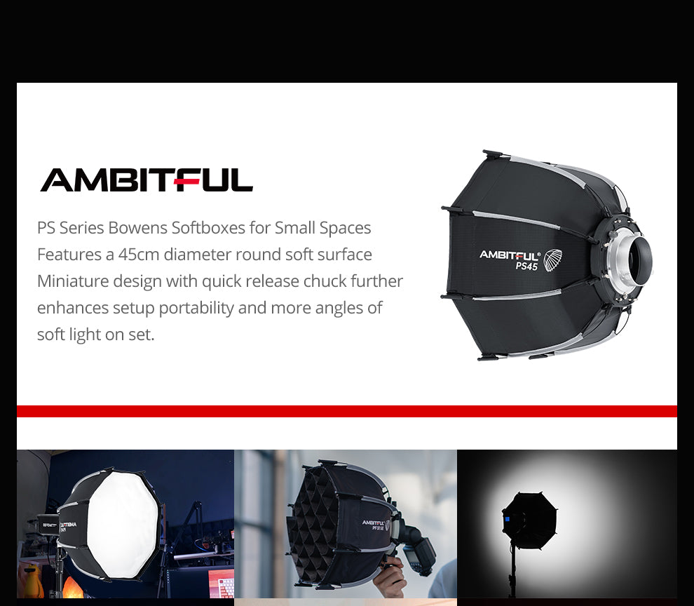 AMBITFUL PS45 Bowens Port Softbox