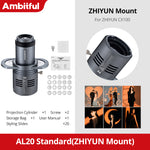 Ambitful AL20 focaliza cónico Snoot condensador óptico arte forma especial haz con para Mini Bowens Godox Yongnuo Zhiyun montaje