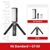 Mbitful K6 Mini tubo de luz RGB, palo de fotografía led de mano, lámpara de relleno de vídeo magnética 2500-9000K para Vlog Youtube