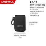 NUEVO AMBITFUL Bolsa para lentes de cámara Bolsa con cordón con tamaño S M L XL para Canon Sony Nikon DSLR Estuche para lentes de cámara con gancho