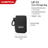 NUEVO AMBITFUL Bolsa para lentes de cámara Bolsa con cordón con tamaño S M L XL para Canon Sony Nikon DSLR Estuche para lentes de cámara con gancho